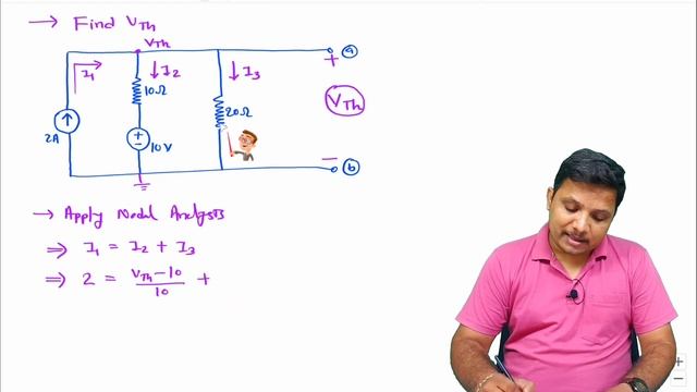 Thevenin's Theorem Example For Independent Source - 4 #TheveninTheorem