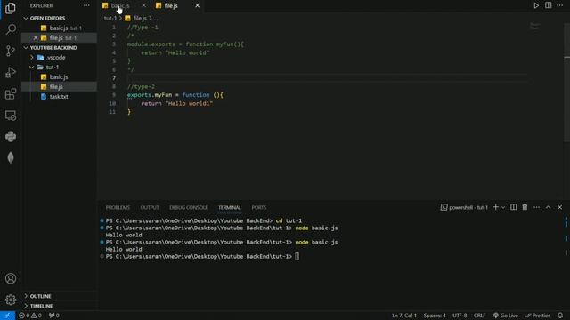 Importing & exporting in JavaScript + nodeJS смотреть онлайн