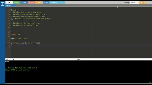 Want to search with regex pattern in Python ? Watch here смотреть онлайн