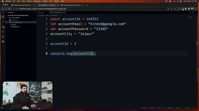Let, const and var ki kahani | chai aur #javascript смотреть онлайн