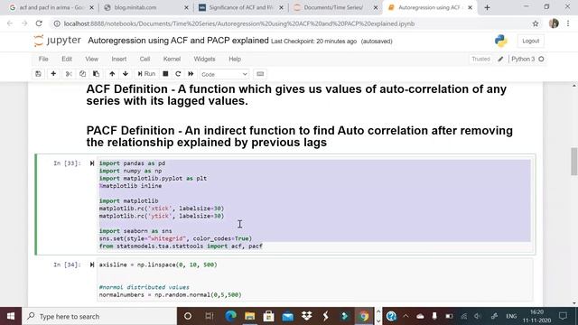 Auto regression using ACF and PACF | How to decide AR order using ACF and PACF смотреть онлайн
