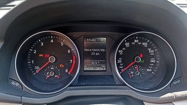 Тест стрелок и свободное место в баке Passat b8 R-line USA смотреть онлайн
