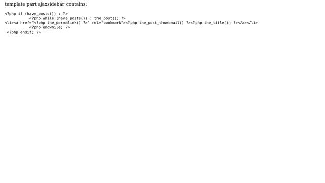 Wordpress: Load more posts (Ajax) in tabbed sidebar on single.php смотреть онлайн