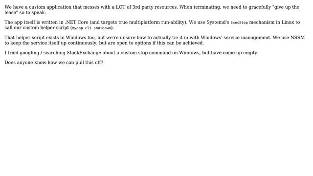 DevOps & SysAdmins: Windows Service: specifying a custom stop command смотреть онлайн