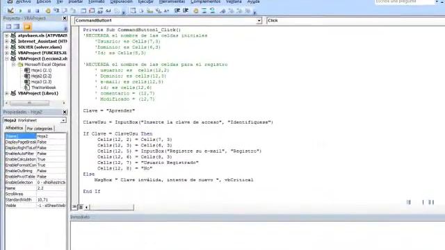 Lección 2.2 Integración Visual Basic-Excel - Caso 2: ¿Que Quieres hacer? смотреть онлайн