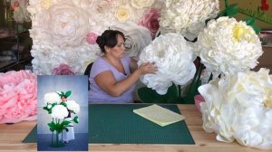 Большие пионы из Фоамирана, бумаги и изолона.