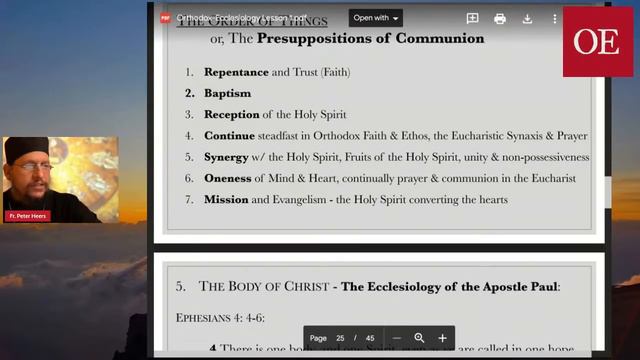Online Course - Orthodox Ecclesiology: Lesson 1 - What Is The Church?