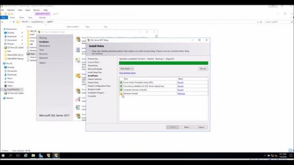 SQL Server 2017 - Standalone SQL Server Instance Installation using setup