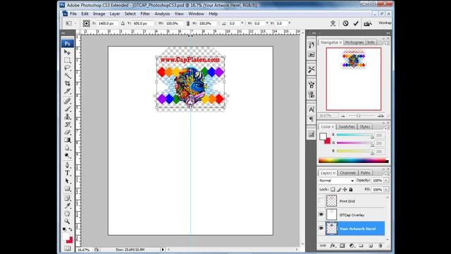 Using the Artwork Templates for GT Cap Platen - www.CapPlaten.com смотреть онлайн