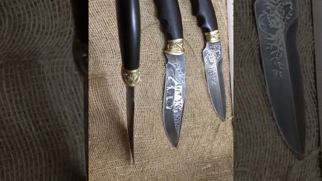 Шикарные ножи из кованой стали Х12МФ смотреть онлайн
