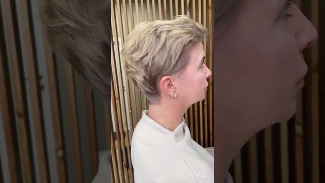 Короткие стрижки ?♀️ #haircut #пикси #стрижка #блонд #сменаимиджа #pixie #pixiehaircut смотреть онлайн