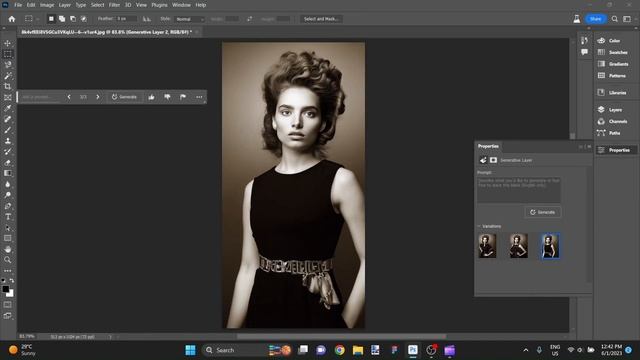 Photoshop AI Generative Fill - Changing the Outfit of an AI Model смотреть онлайн