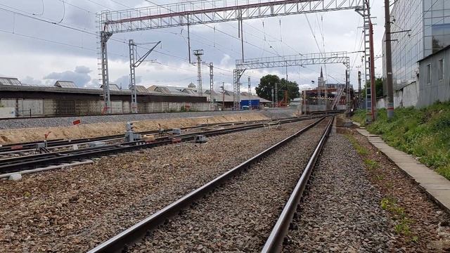 станция Каланчёвская перепад высот между старыми и новыми путями. смотреть онлайн