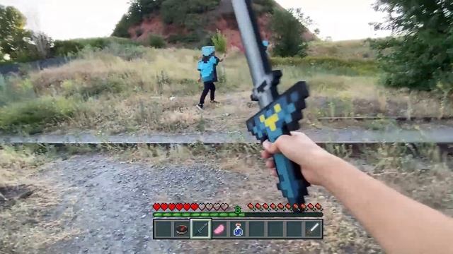 Minecraft In Real Life POV - REALISTIC NETHER PORTAL In Real LIfe Texture Pack Animation