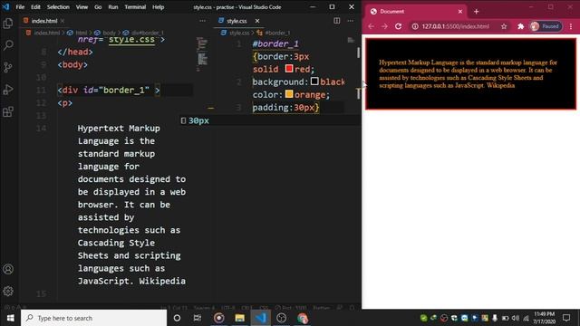 Web Design || CSS Tutorial part 5|| padding смотреть онлайн