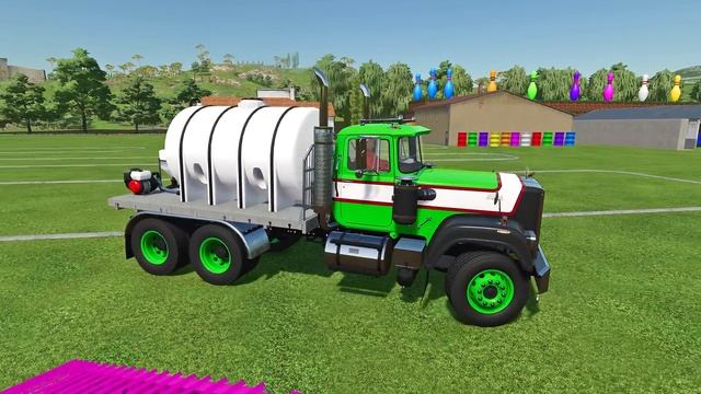 TRANSPORTING MACK TENDER & FIRE RESCUE TRUCKS WITH MAN TRUCKS - Farming Simulator 22 смотреть онлайн