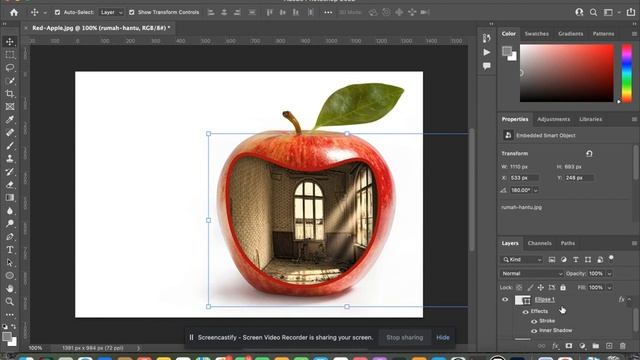 Photoshop 101: Red Apple Photo Manipulation смотреть онлайн