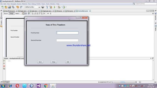 How to make Sum of Two Number on Java Swing смотреть онлайн