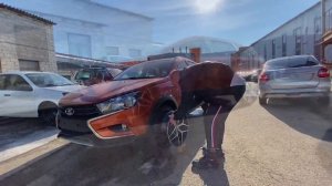 Крутые диски PDW X6M 18" 4x100 Данные диски в обзоре с Lada Vesta SW Cross Цвет Марс!