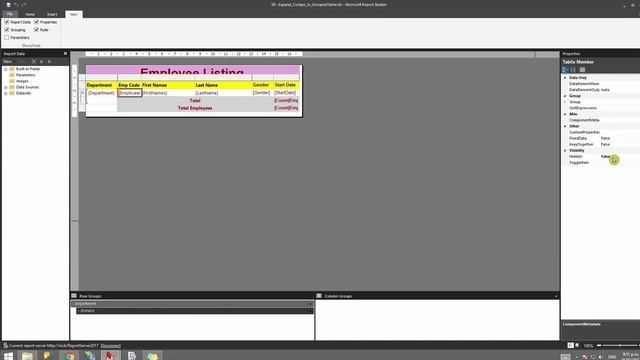Expand and Collapse Grouped Table in SSRS - Part 9 смотреть онлайн