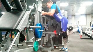 Сгибание ноги в тренажёре стоя: техника выполнения смотреть онлайн