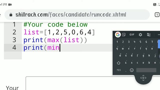 Max,min and sort functions in python смотреть онлайн