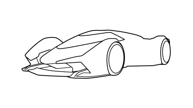 How to draw a LAMBORGHINI V12 VISION GRAN TURISMO / drawing lambo v12 vision gt 2019 sports car смотреть онлайн