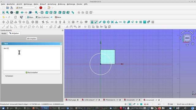 #freecad text "im sketch" #anleitung #tutrial #beispiel cad sketcher draft arch baugruppe смотреть онлайн