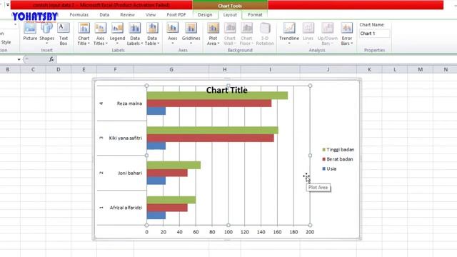 Cara Mengatur Grafik Pada Microsoft Excel 2010 Part 1 смотреть онлайн