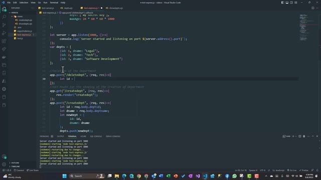 Nodejs Express EJS Delete Data with jQuery Part 6 смотреть онлайн