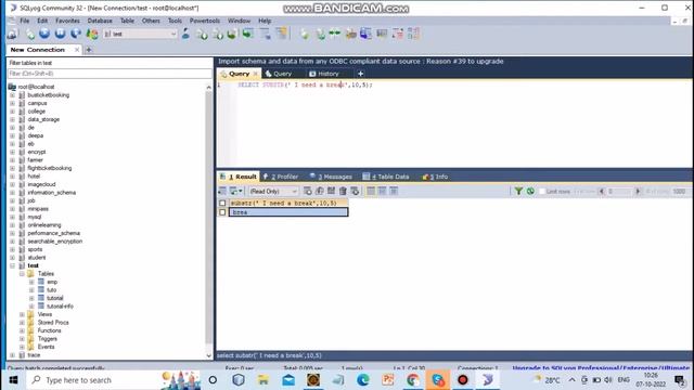 LEFT() , RIGHT() and SUBSTRING() in SQL with Example смотреть онлайн