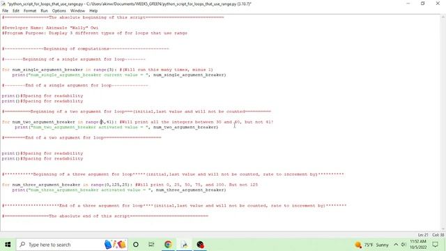 Python 3| 3 different types of for loops that use range in Python смотреть онлайн