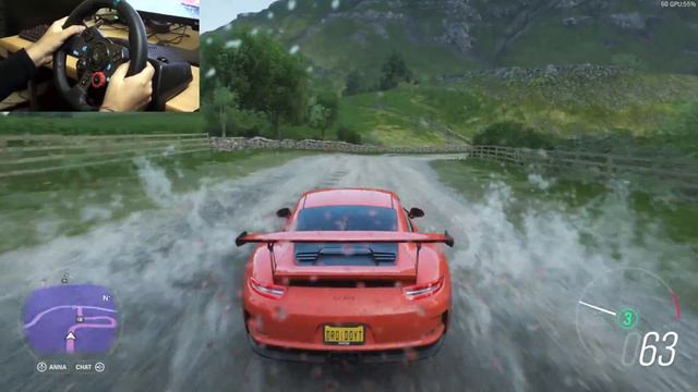 Porsche 911 gt3rs - Forza Horizon 4 | Logitech g29 (Steering Wheel) gameplay смотреть онлайн