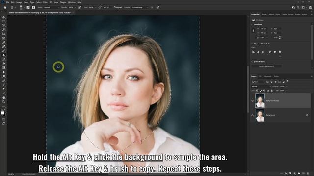 How To Remove Stray Flyaway Hairs In Photoshop