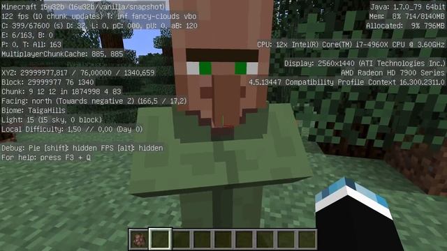 Minecraft snapshot 16w32b зеленый житель wtf смотреть онлайн