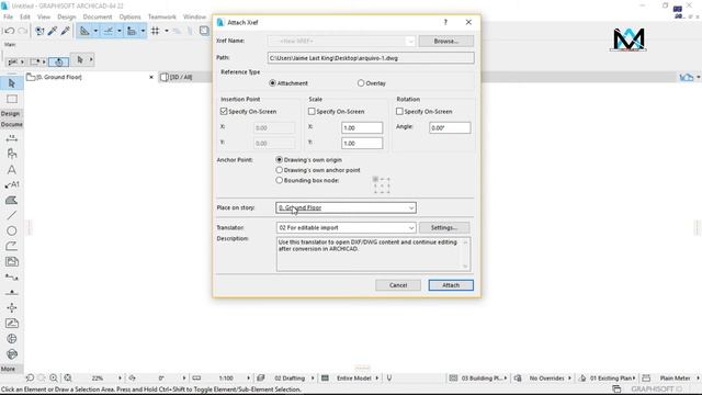 IMPORTAR ARQUIVO DO AUTOCAD PARA ARCHICAD смотреть онлайн