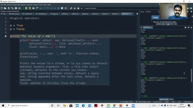 PYTHON OPERATORS PART1(ARITHMETIC,COMPARISON,LOGICAL,BITWISE OPEARTORS) | OPERATORS IN PYTHON смотреть онлайн