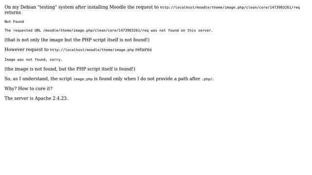 Unix & Linux: If I put a path after `.php`, the script is not found смотреть онлайн