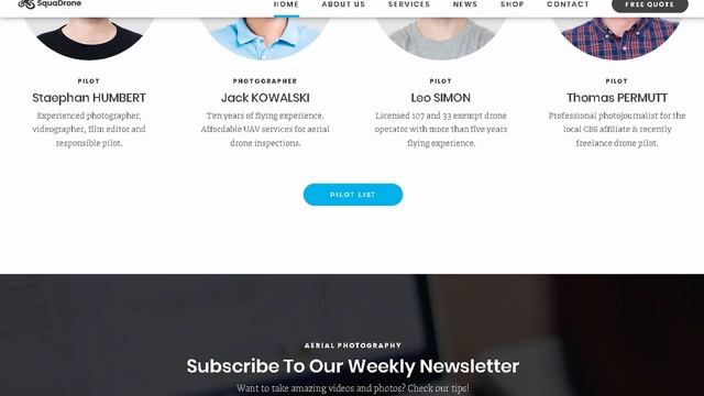 SquaDrone - Drone & UAV Business WordPress Theme | Themeforest Templates смотреть онлайн
