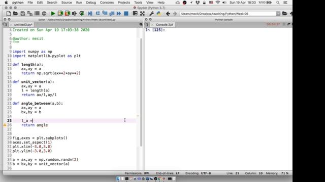 Python 3a Vector drawing and calculations смотреть онлайн