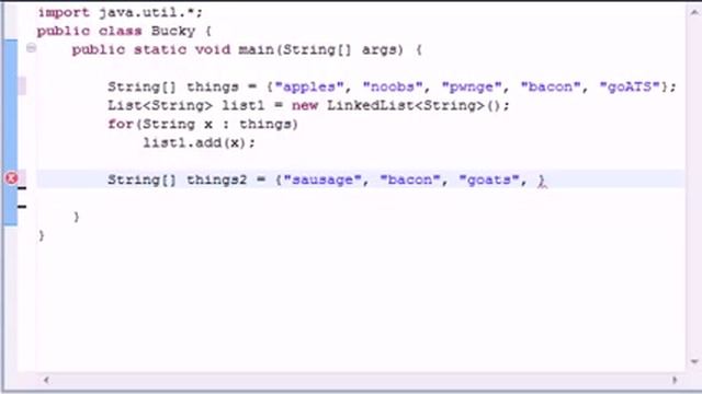 Java Level 2 Tutorial 6 LinkedList смотреть онлайн