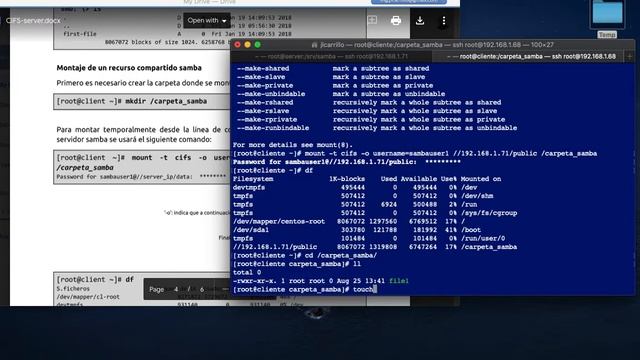 Cliente Samba sobre Linux - RedHat / Rocky Linux / Alma Linux / Oracle Linux / CentOS смотреть онлайн