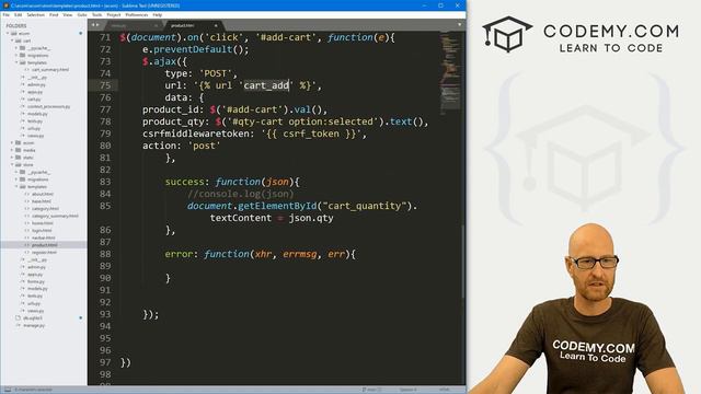 21. Shopping Cart Messages - Django Wednesdays ECommerce 21 смотреть онлайн
