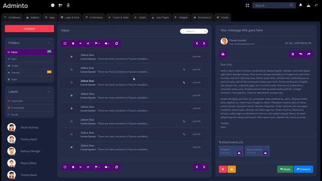 Adminto Bootstrap 4 Admin Template with Bootstrap UI Kit смотреть онлайн