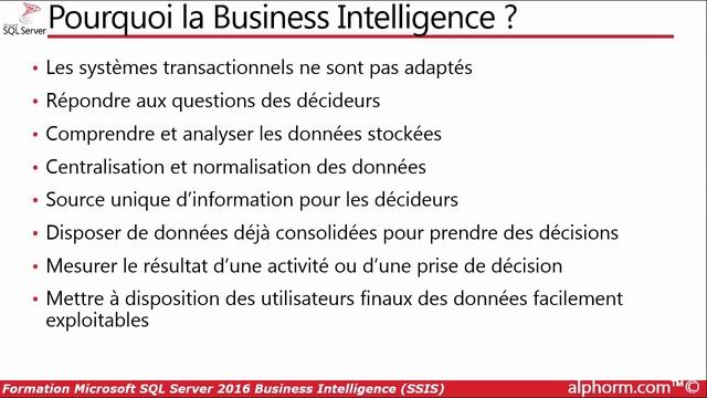 Microsoft SQL Server 2016 BI | Introduction à la Business Intelligence avec les outils Microsoft смотреть онлайн