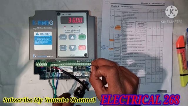 RM5G INVERTER Perameter And Volume Seting