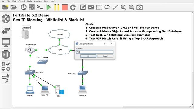 1. Creating a Web Server, DMZ and VIP in GNS3 смотреть онлайн