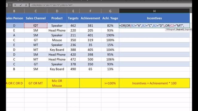 40.0 Excel OR Function: Mastering Versatile Data Logic with IF Statements |Intermediate #excelsteps смотреть онлайн