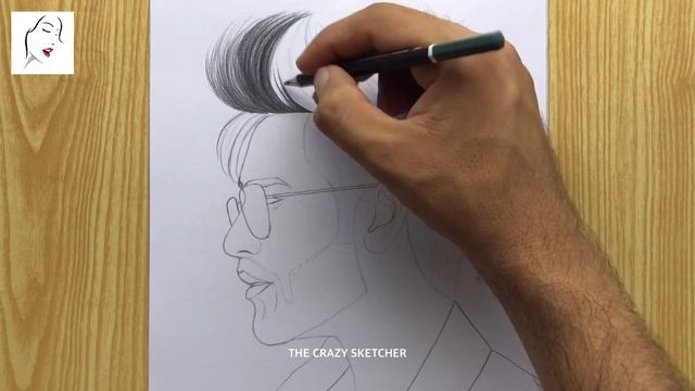 How to draw a Boy Face With Glasses For Beginners | Sketch of a Boy Easy | Art | The Crazy Sketcher смотреть онлайн