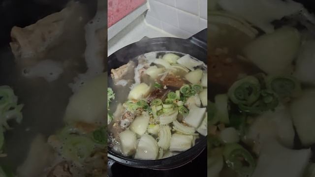 Pork Bones Soup Or Korean Hangover Soup Gamjatang 감자탕 / Haejangguk 해장국